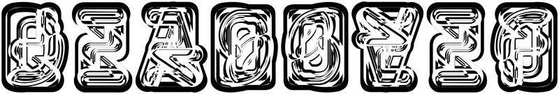 Ambigram for deadbeef in Neon2